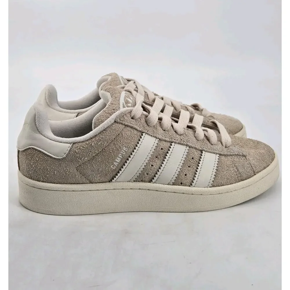 Adidas Campus 00s Mens Suede Retro Skate Beige Trefoil Logo Sneaker Shoes Sz 8